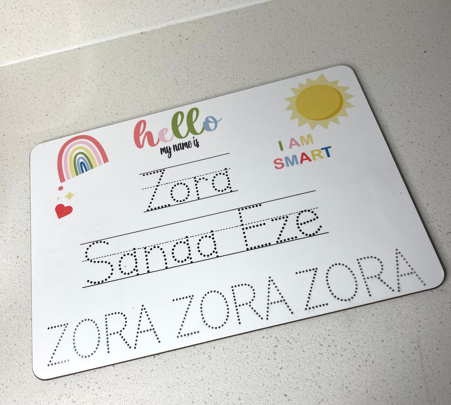 Kids Personalized White-Board-Hello