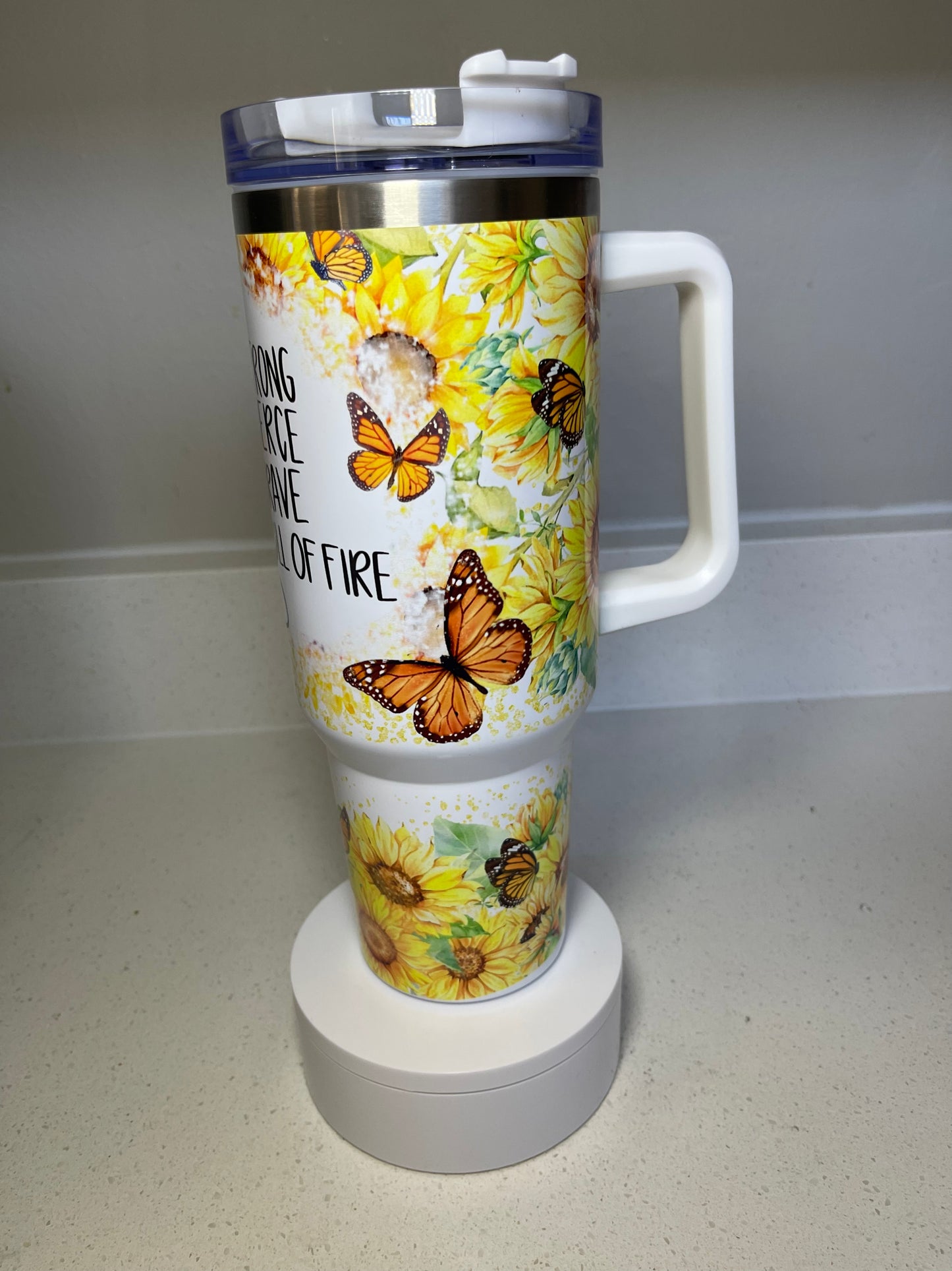 SHE IS 40oz Stainless steel Tumbler