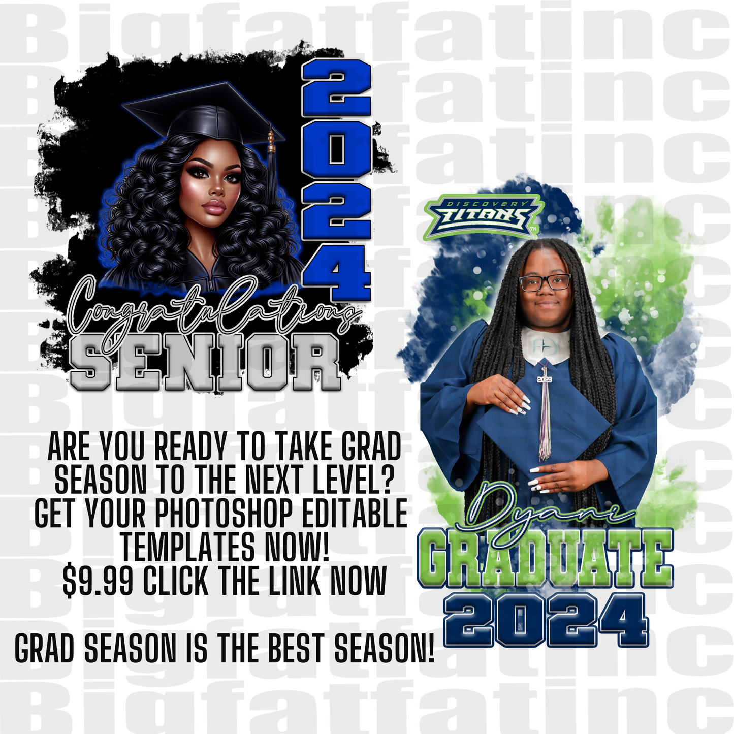 Eze Crafting Photoshop 2024 Graduation DIY Templates BUNDLE