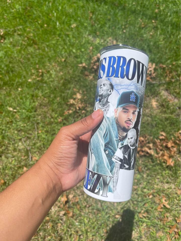 Chris Brown-20oz Stainless steel Tumbler