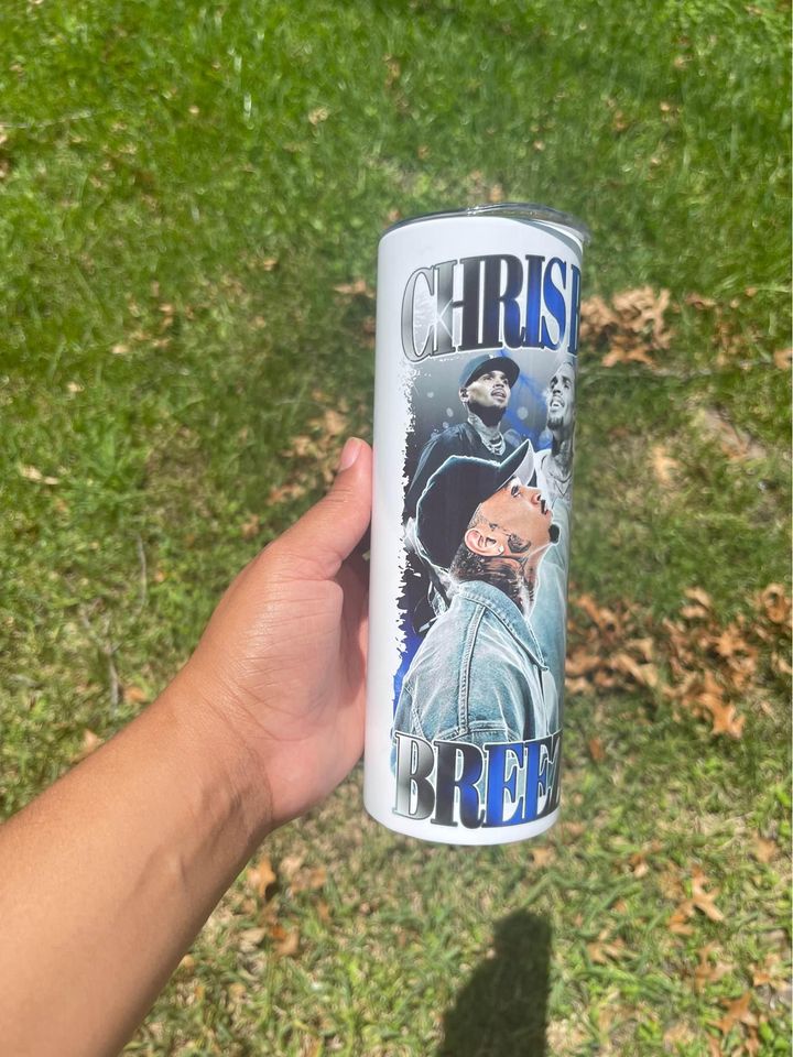 Chris Brown-20oz Stainless steel Tumbler