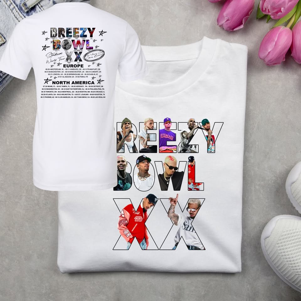 Breezy Bowl xx Tour shirt, Chris brown Fan shirt, Custom shirt