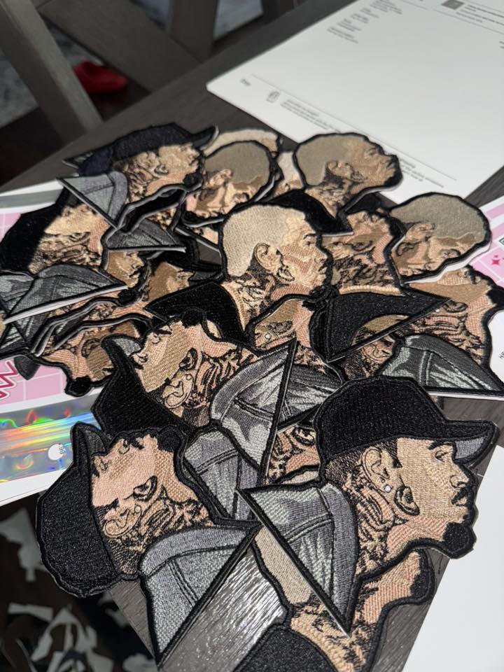8 Chris Brown patches Bundle- MIX/MATCH Iron 4 inch