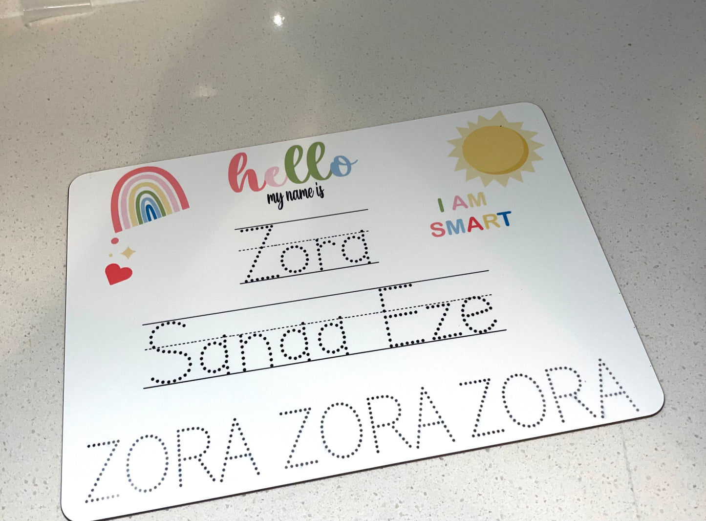 Kids Personalized White-Board-Hello