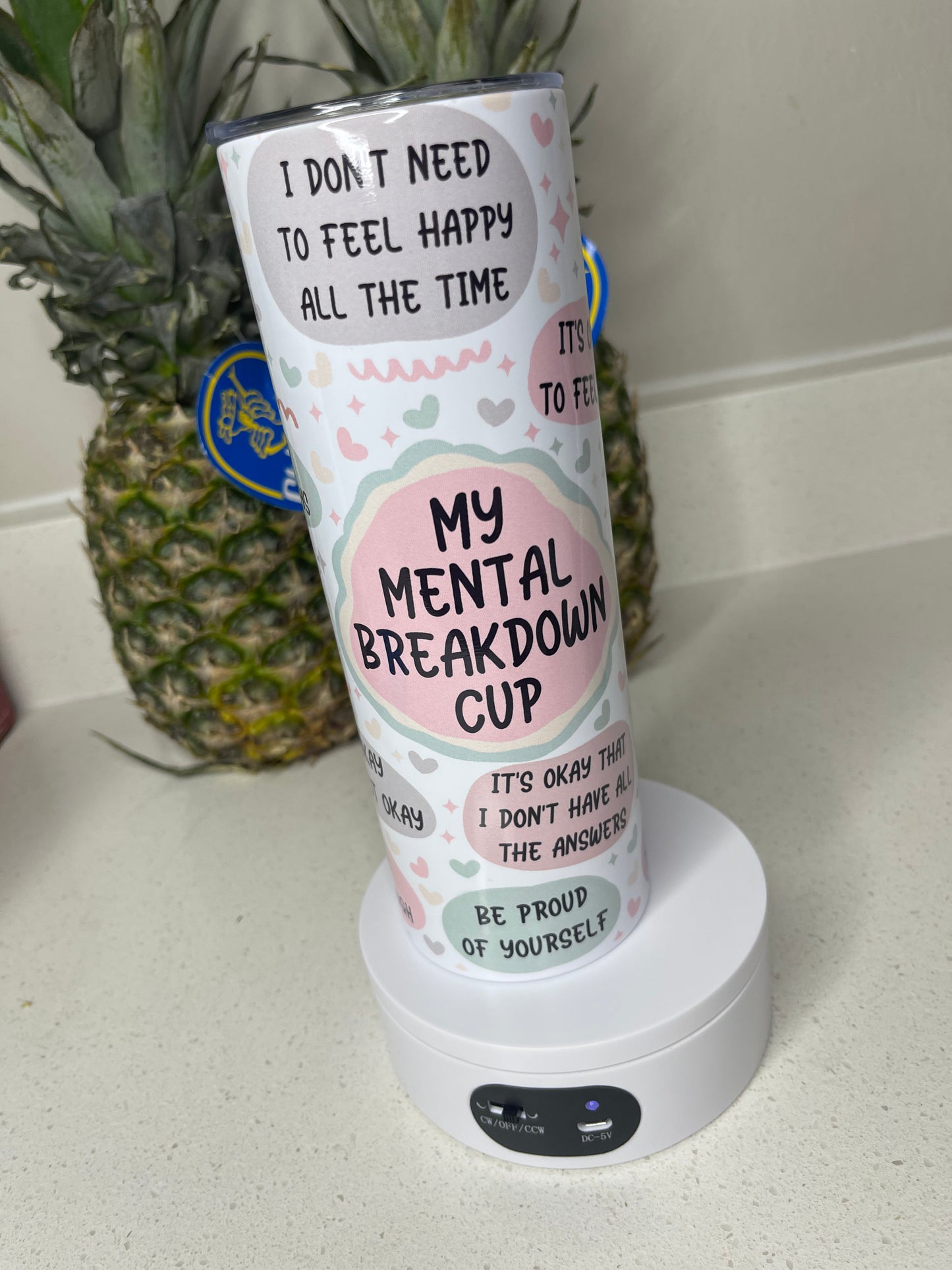 Mental Breakdown cup -20oz Stainless steel Tumbler