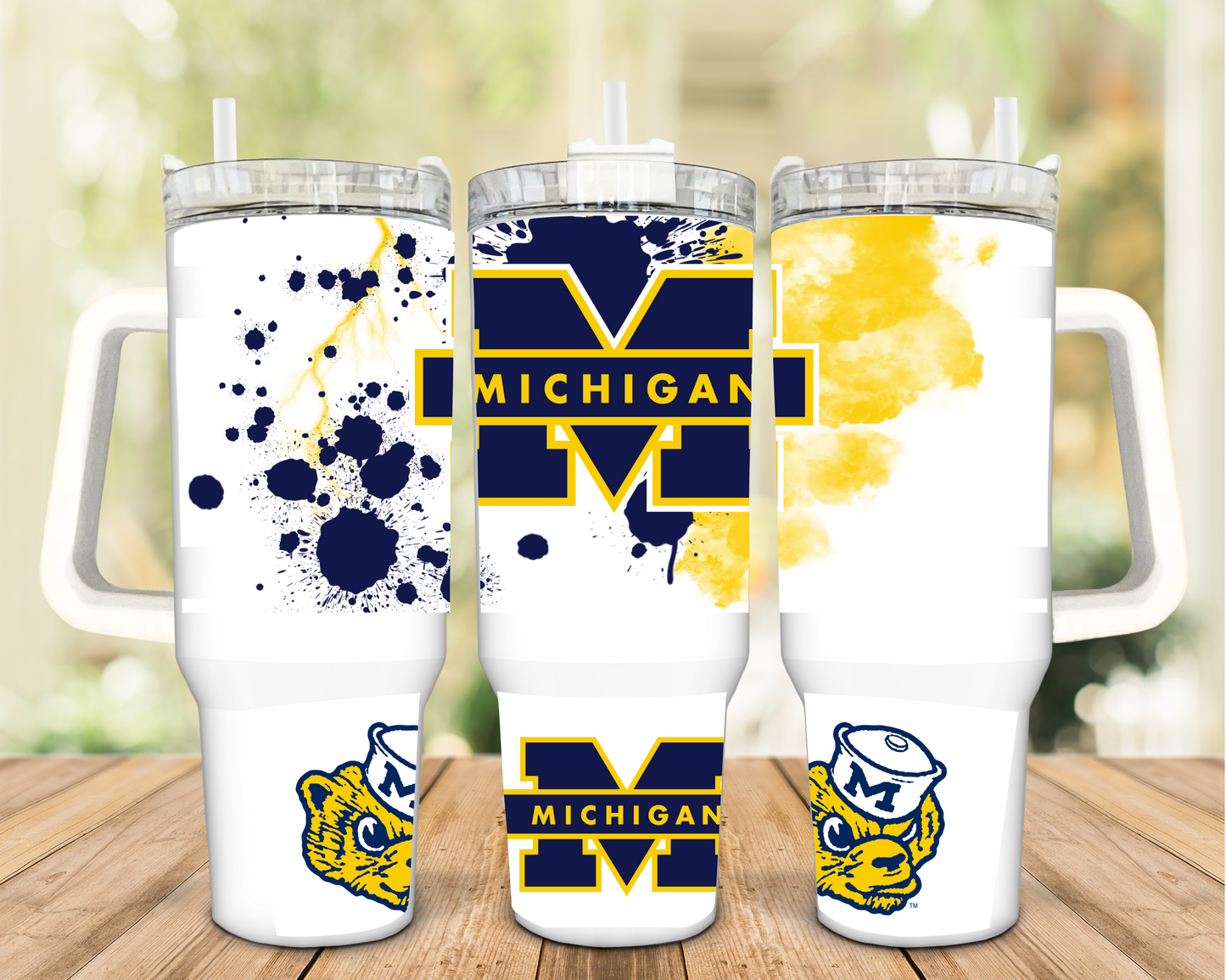 University of Michigan stainless steel Tumbler-2 Variation