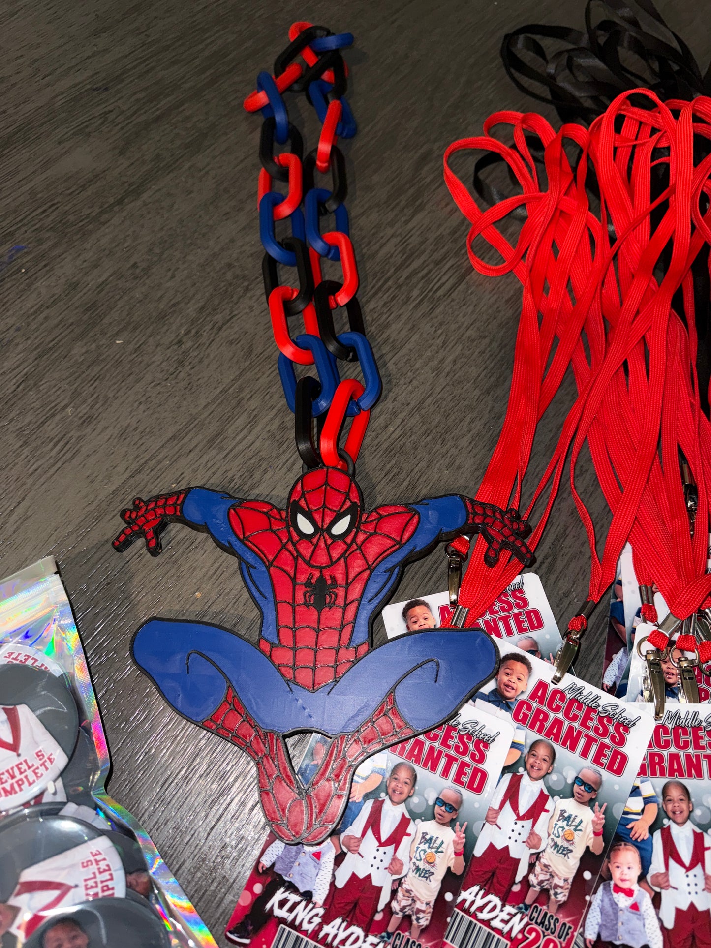Spider-Man inspired hype chain