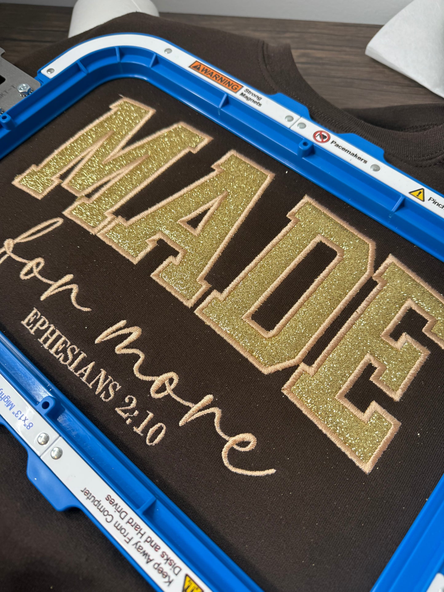 MADE FOR MORE EMBROIDERY SWEATSHIRT