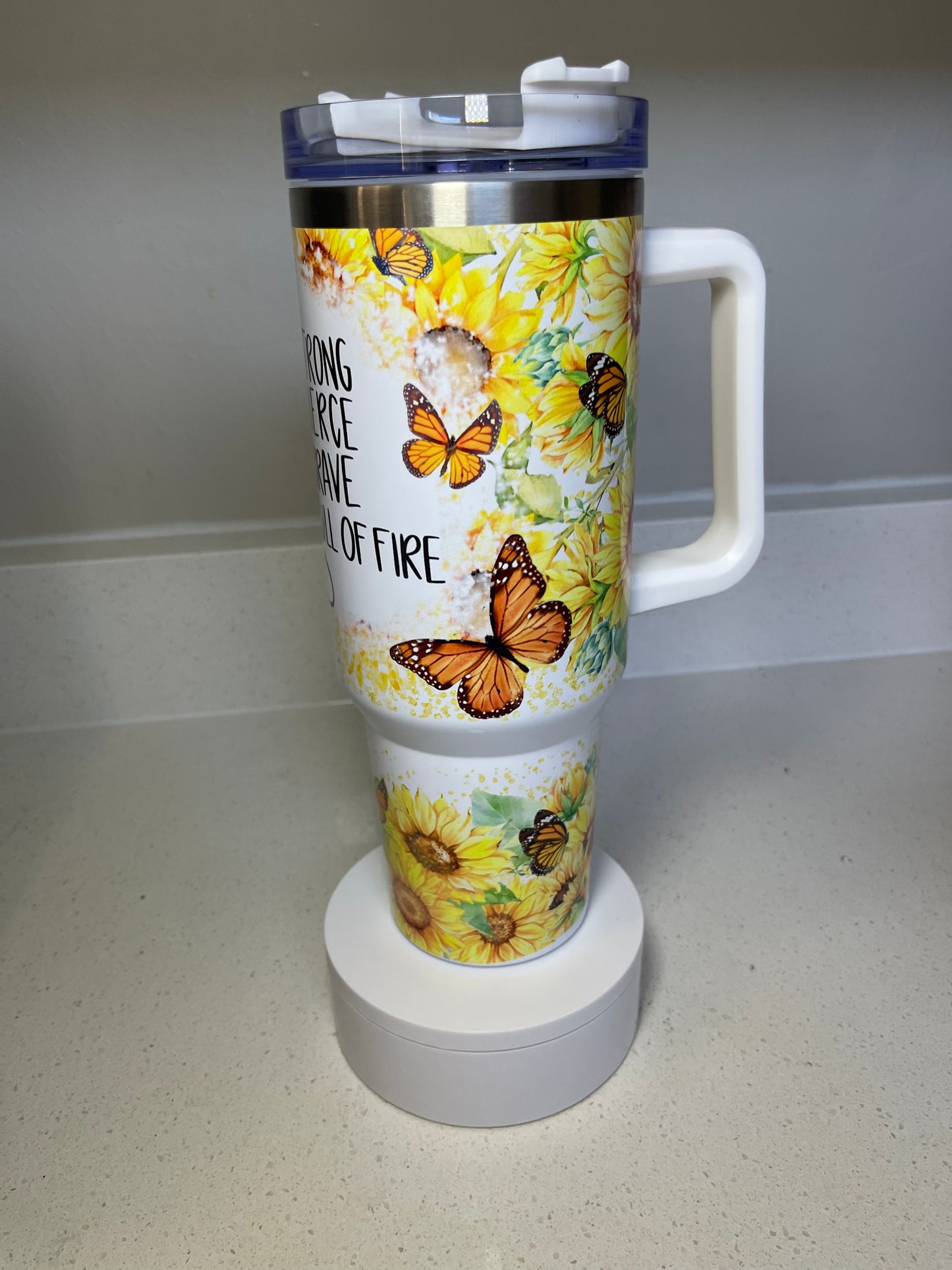 SHE IS 40oz Stainless steel Tumbler