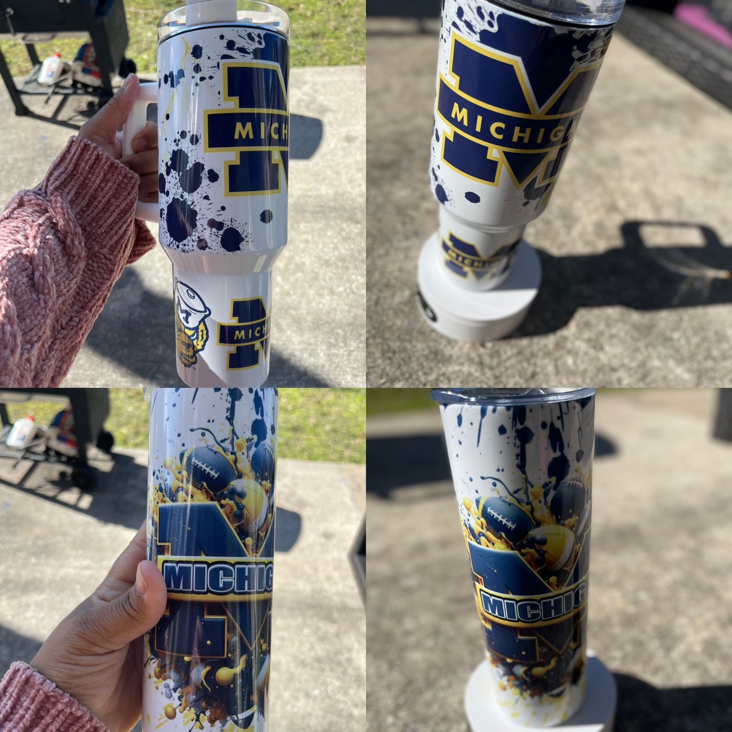 University of Michigan stainless steel Tumbler-2 Variation