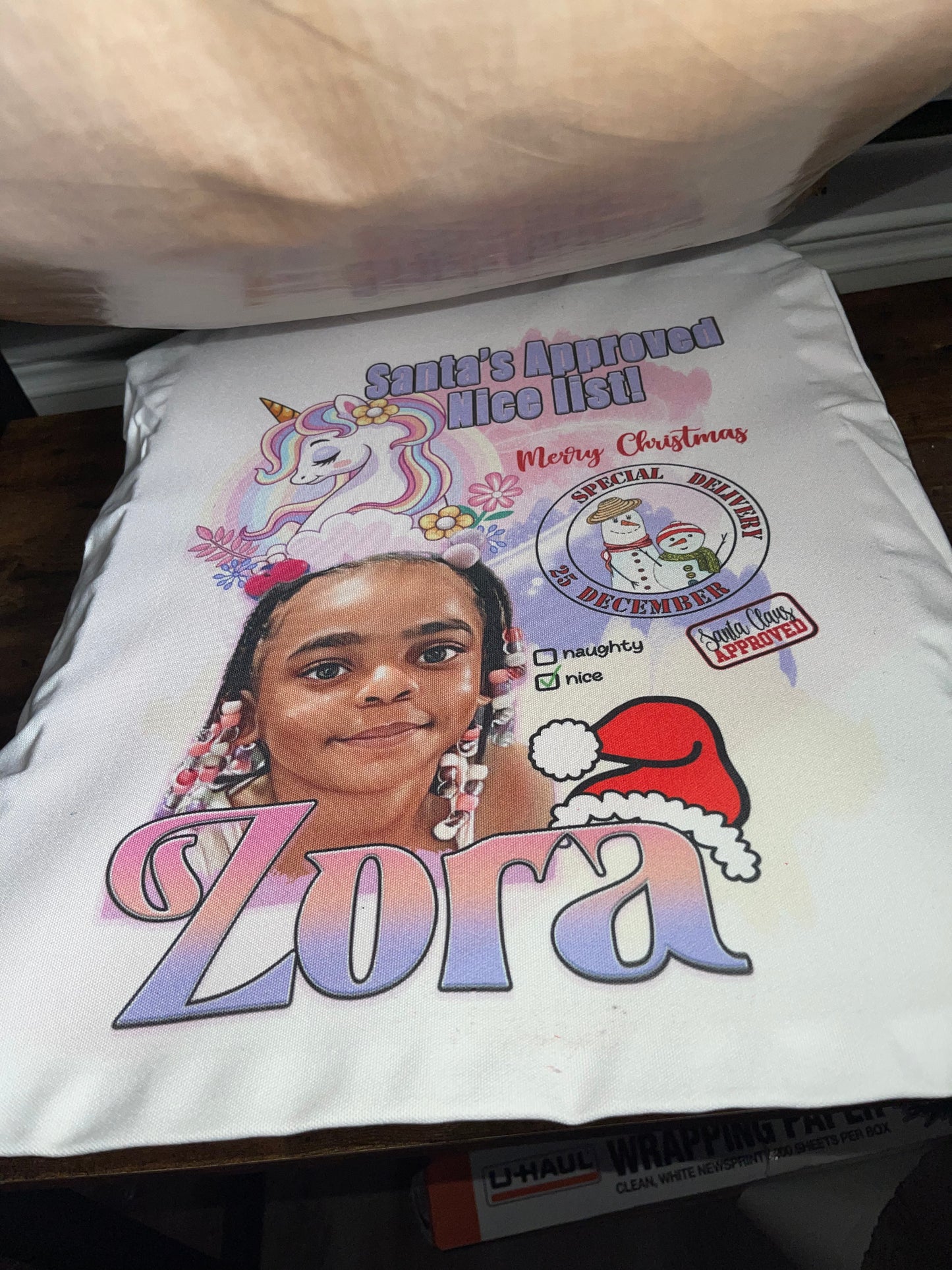 Custom Santa Sack-Large w/ red ribbon