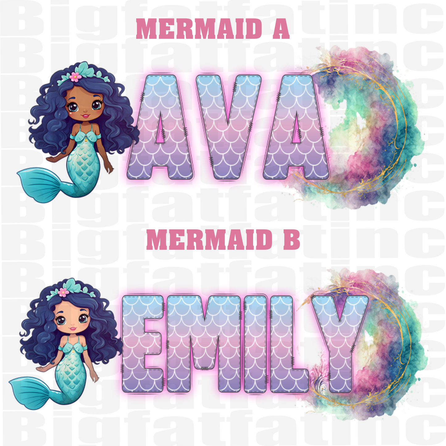 Custom 20oz grippy MERMAID tumbler with handles, Add NAME, 20oz Stainless steel Tumbler, Personalized gift for girls, gift Mermaid