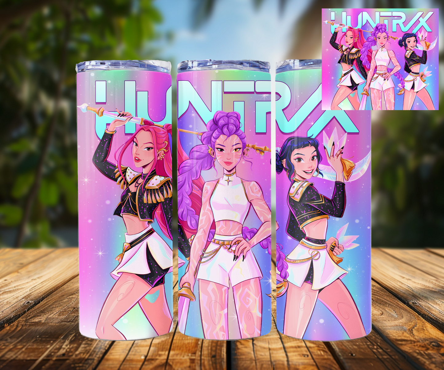 Kpop Demon Hunters Huntrix Tumbler / Stainless Steel, custom, hot or cold, KPOP GIFT , HUNTRIX Tumbler