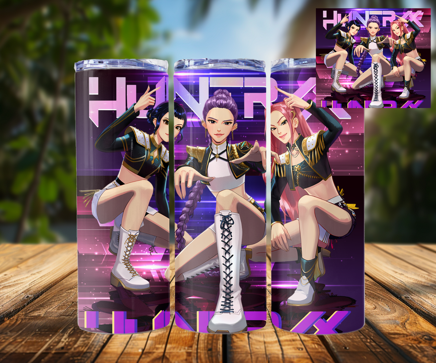 Kpop Demon Hunters Huntrix Tumbler / Stainless Steel, custom, hot or cold, KPOP GIFT , HUNTRIX Tumbler