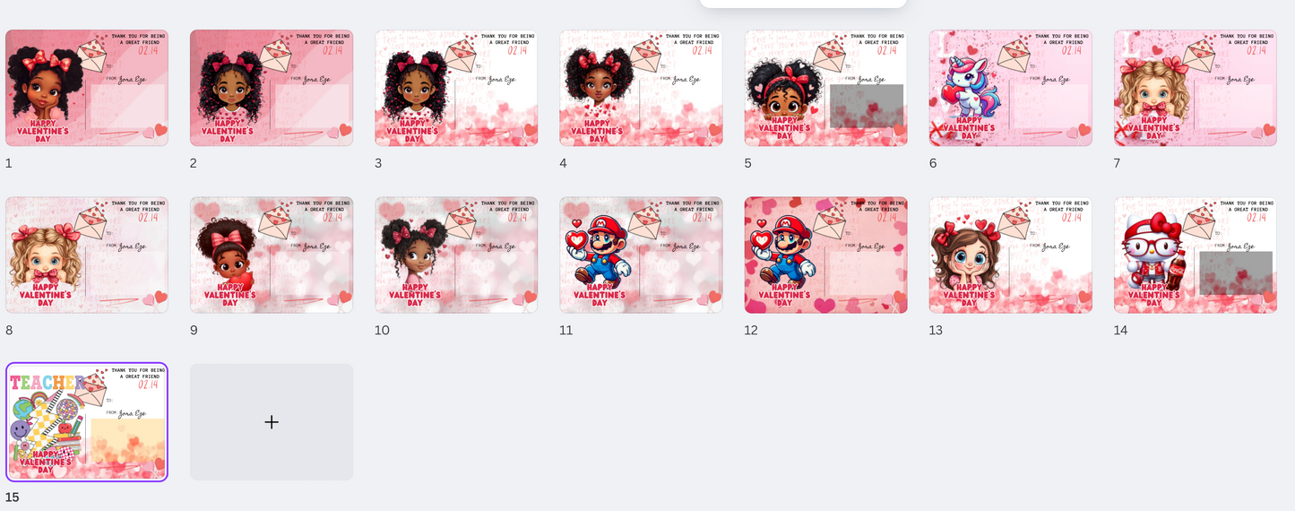 VALENTINE CARD 5X7 CANVA TEMPLATE