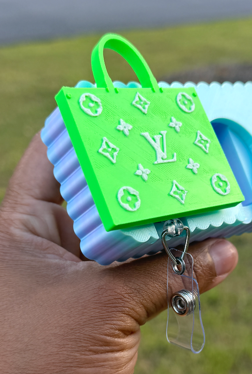 XL luxury bag Inspired Badge reel