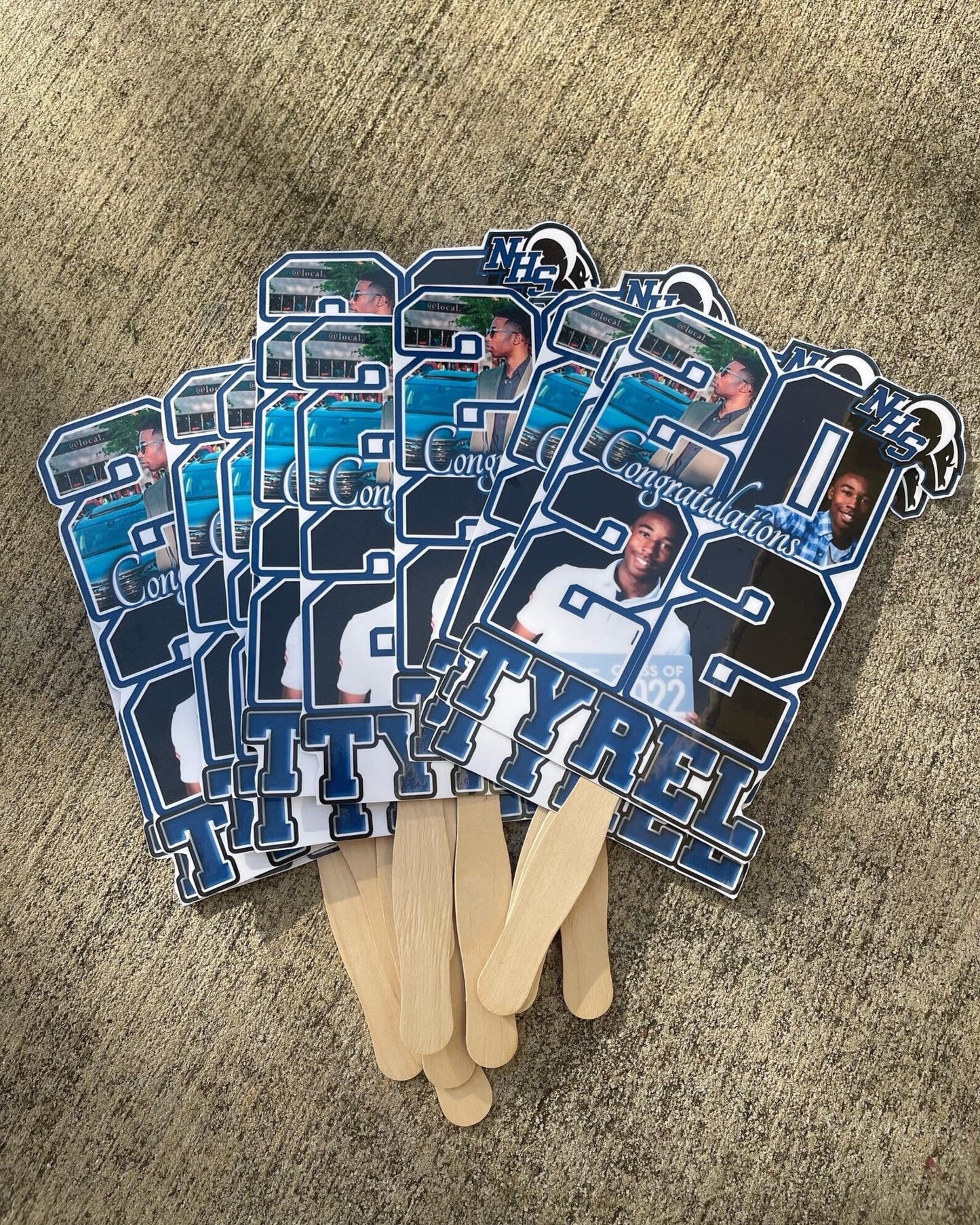 GRADUATION FANS 2024 | Grad Favors, Graduation , Printed Fans-ADD your pics