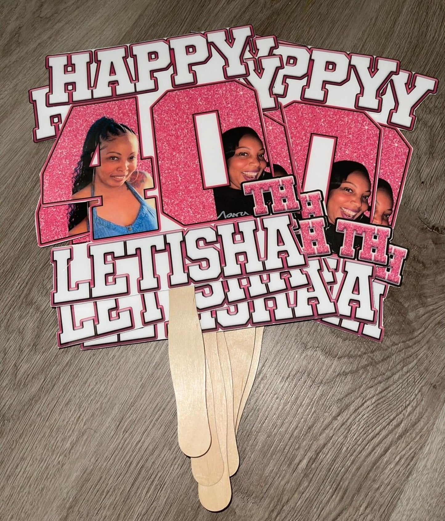 BIRTHDAY FANS, Celebration Fans | party Favors, birthday , Printed Fans-ADD your pics