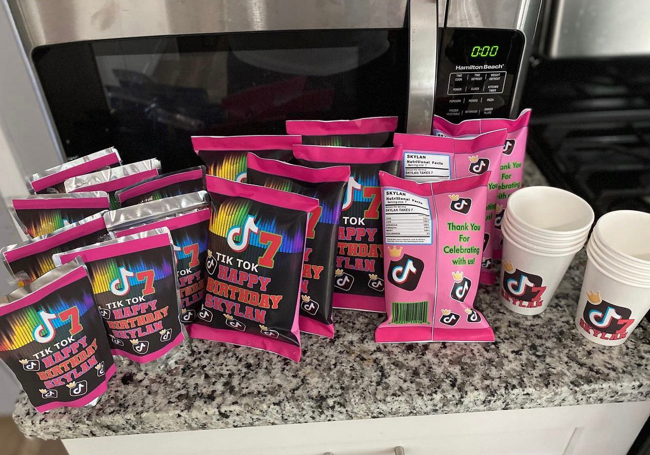 Custom chip bags, Filled/ unfilled