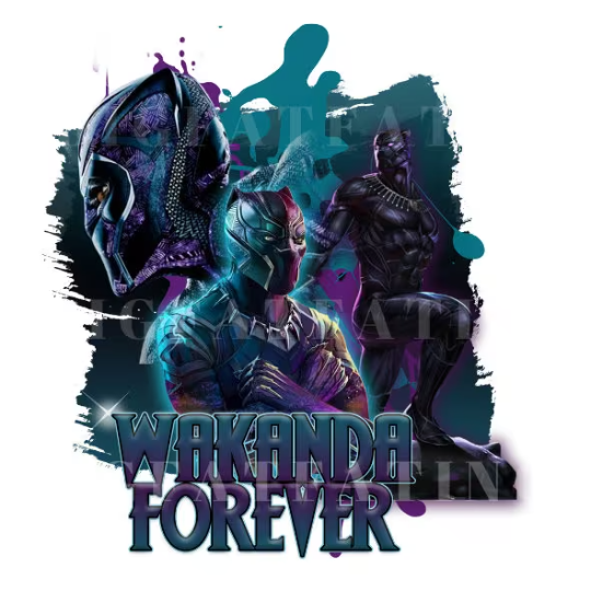 Black Panther WAKANDA FOREVER Sublimation Design-PNG file| Instant Download