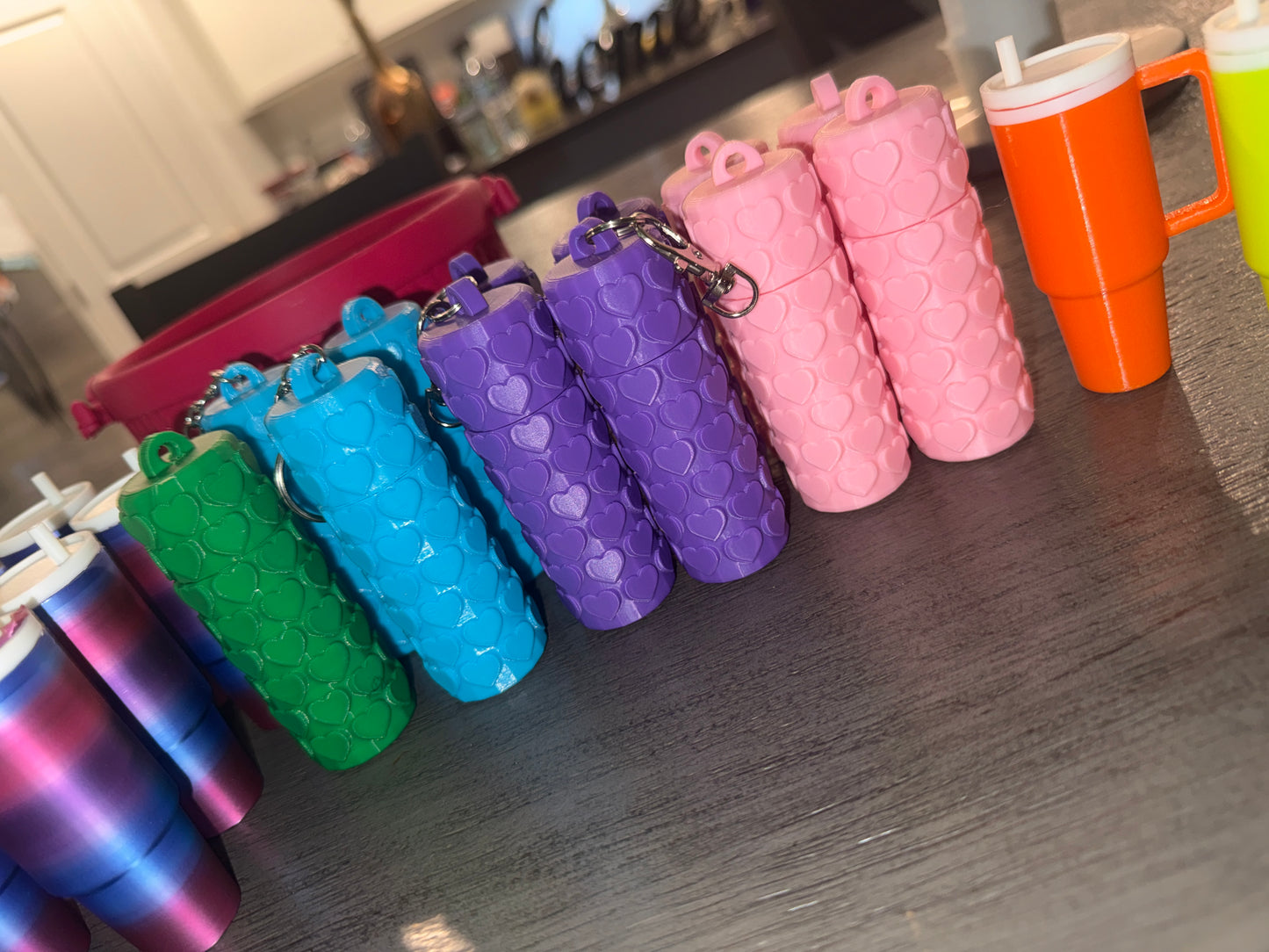 Chapstick Holder Keychain 3D Printed | Lip Balm Holder Cute Keychain | Travel Lip Balm Case | Aesthetic Gift for Her, Bestie, Stocking Stuffer