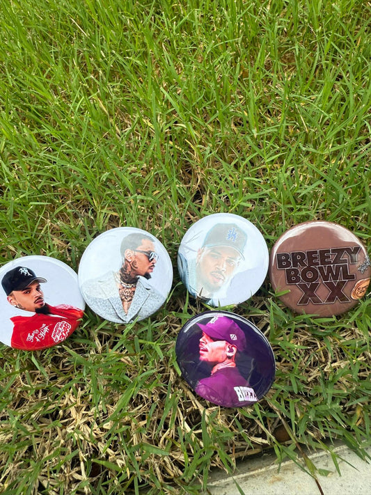 Breezy bowl 1.5 inch Button bundle [5 included]