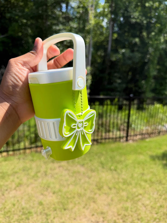 CAN Holder-12oz-3D printed 12oz slim can holder, Pretty Bow can opener included