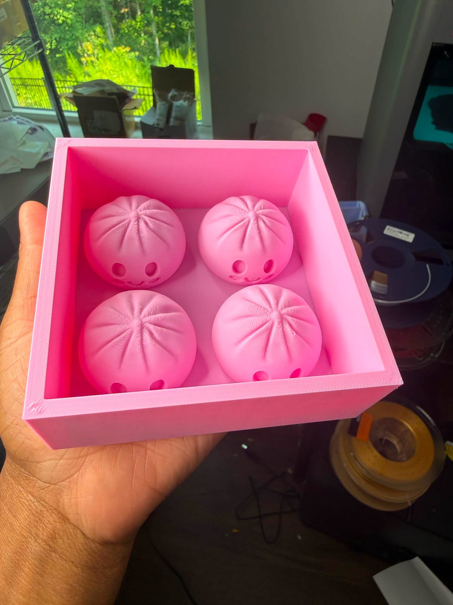3D Printed Dumpling Silicone Mold Housing | DIY Food-Safe Silicone Mold Frame | Mold Making Shell | Reusable Mold Box for Custom Silicone Molds