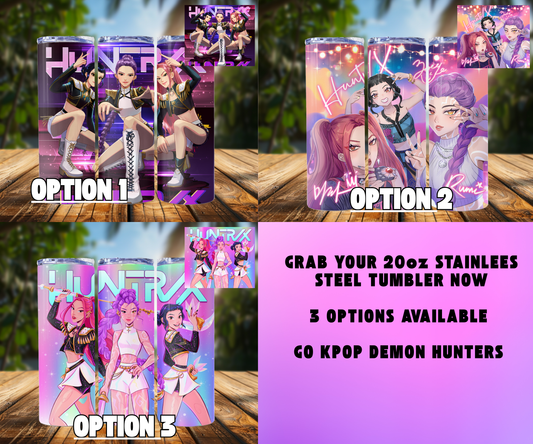 Kpop Demon Hunters Huntrix Tumbler / Stainless Steel, custom, hot or cold, KPOP GIFT , HUNTRIX Tumbler