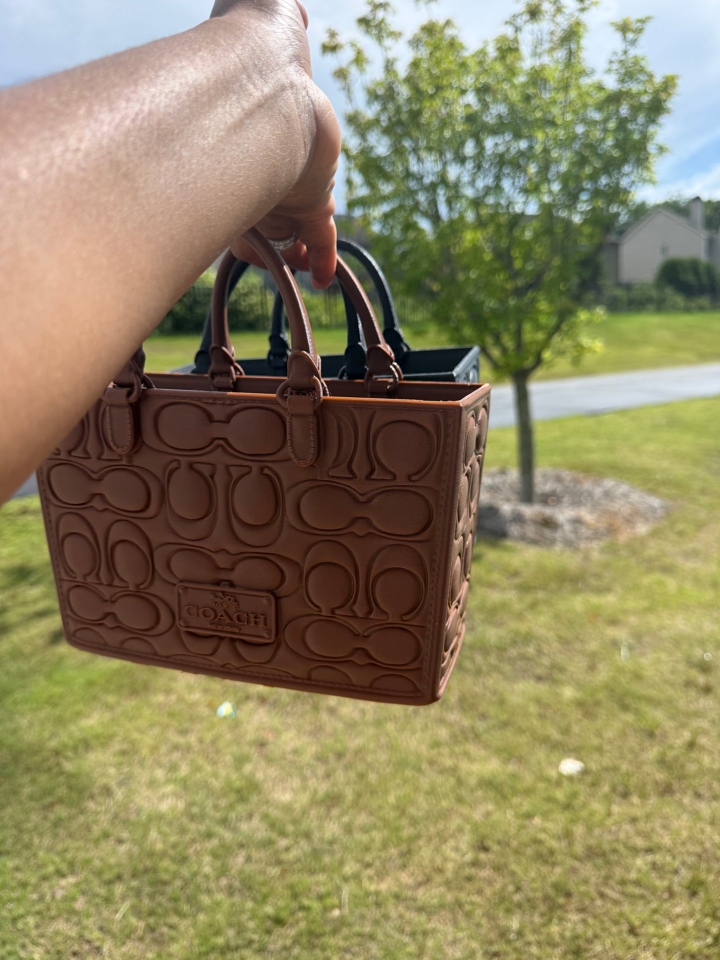 Luxury 3D Printed Handbag Planter Coach Inspired, Home Decor | Purse Plant Pot | Modern Succulent Planter | Cute Indoor Plant Decor | Unique Gift for Plant Lovers