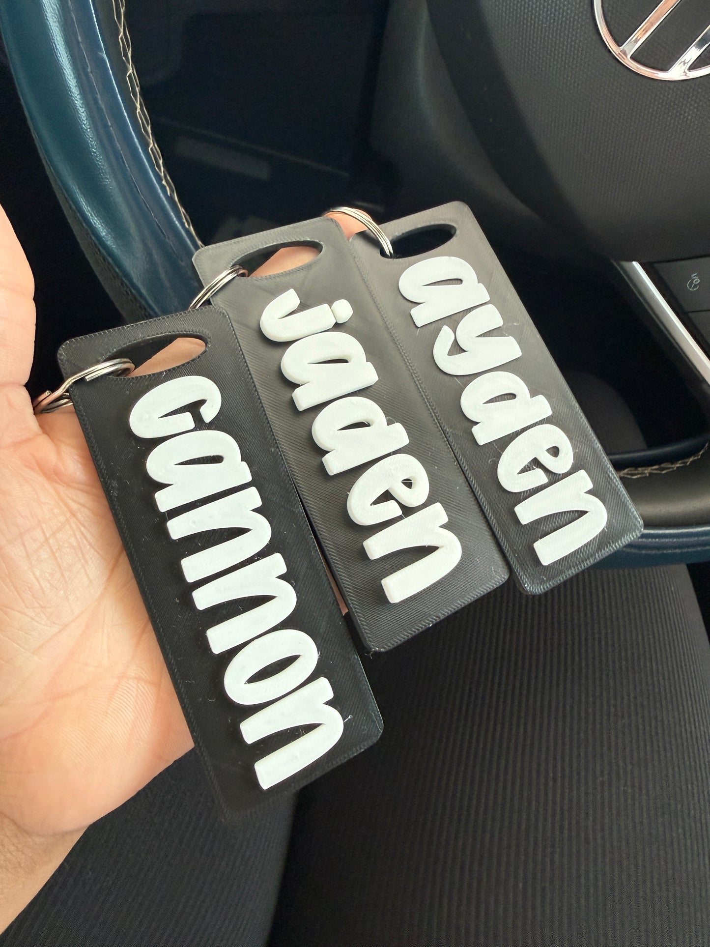 Custom Name bag tag/ Keychain, sports bag keychain-3d printed