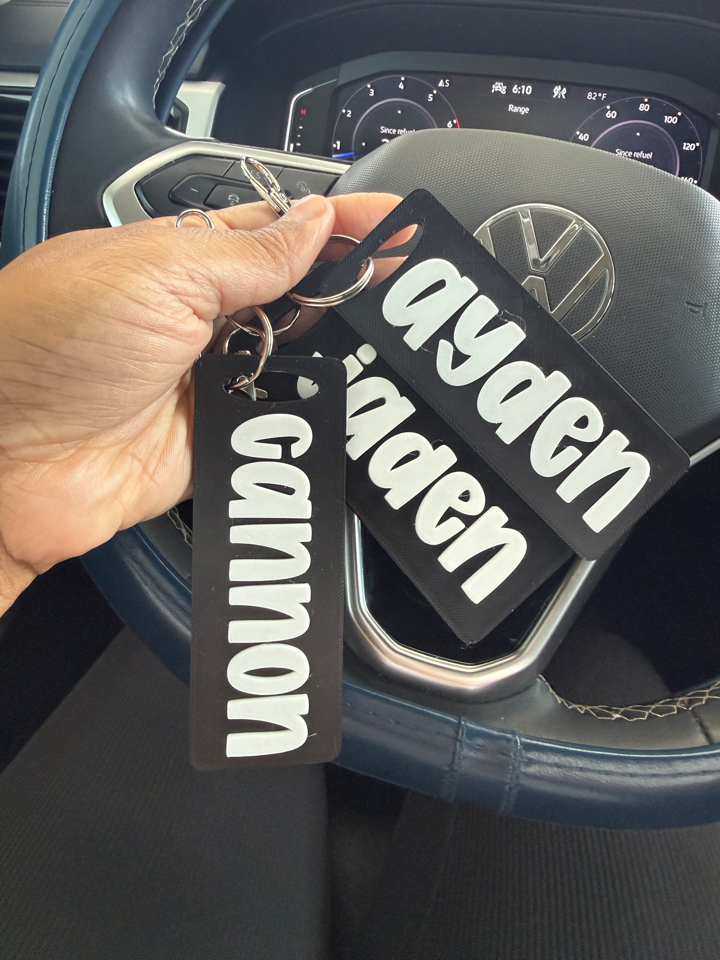 Custom Name bag tag/ Keychain, sports bag keychain-3d printed