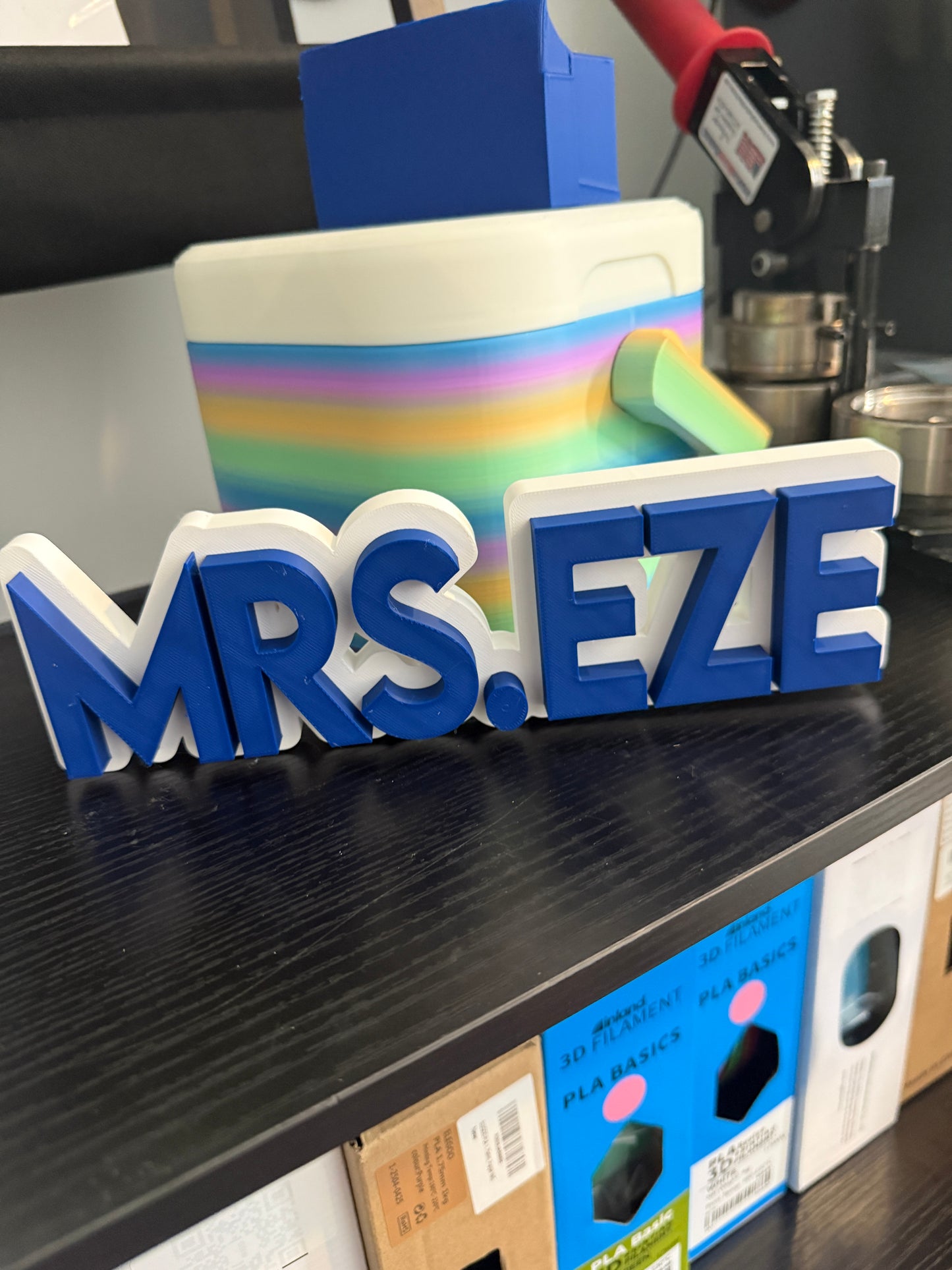 Custom 3D printed NAME PLATE -Personalized, Teacher appreciation, name plate gift -PLA PLASTIC MADE