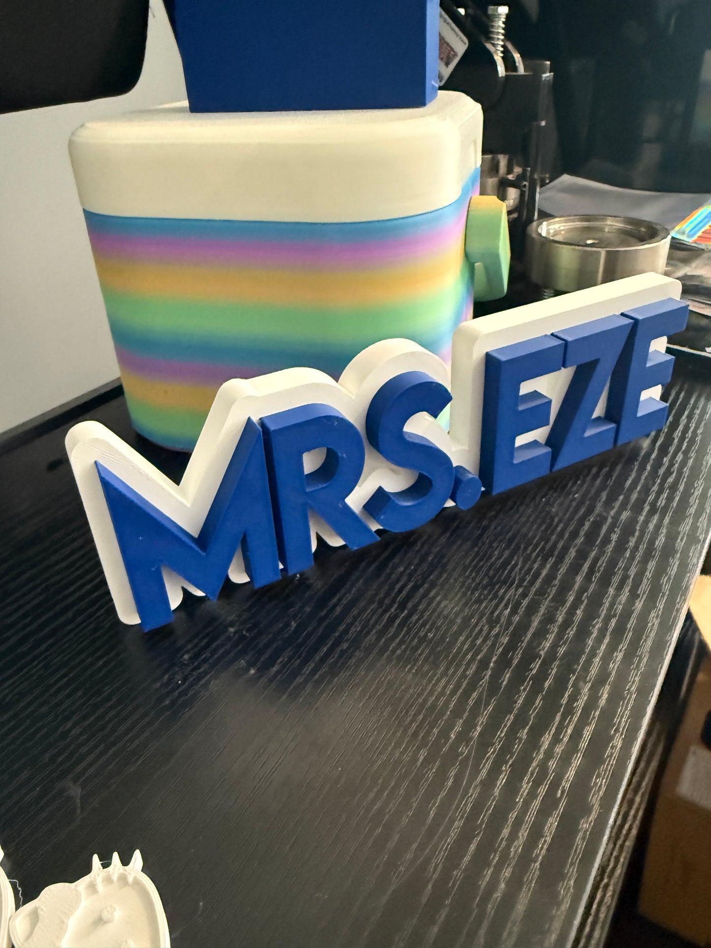 Custom 3D printed NAME PLATE -Personalized, Teacher appreciation, name plate gift -PLA PLASTIC MADE