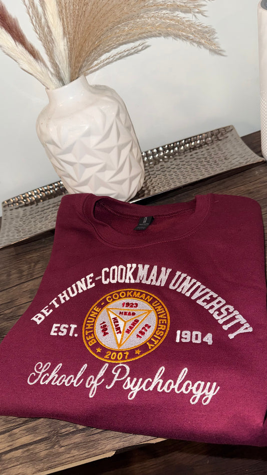 Bethune Cookman university Sweatshirt-School of Psychology