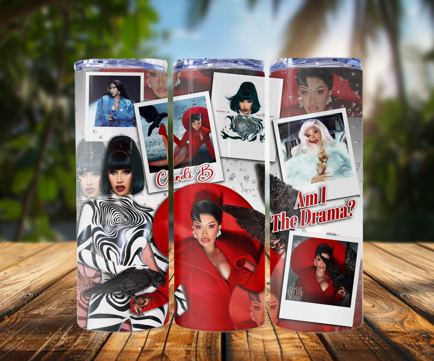 Cardi B 20oz Tumbler , Fan girl tumbler, Am I The DRAMA 20oz tumbler / Stainless Steel, custom, hot or cold, Tumbler Cardi B