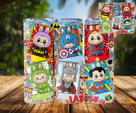 Labubu superhero 20oz Stainless steel Tumbler | Labubu trend