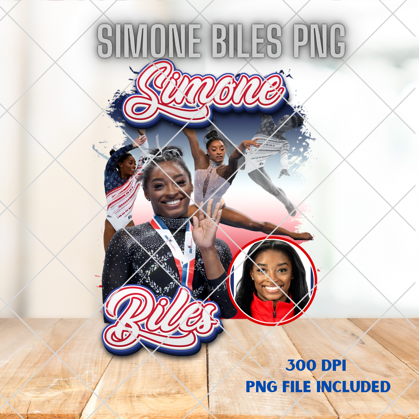 SIMONE BILES PNG FILES, Instant download only