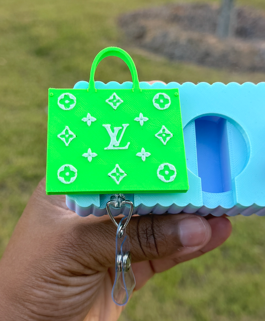 XL luxury bag Inspired Badge reel