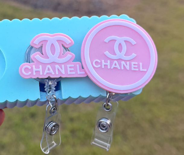 Chanel luxury bag Inspired Badge reel
