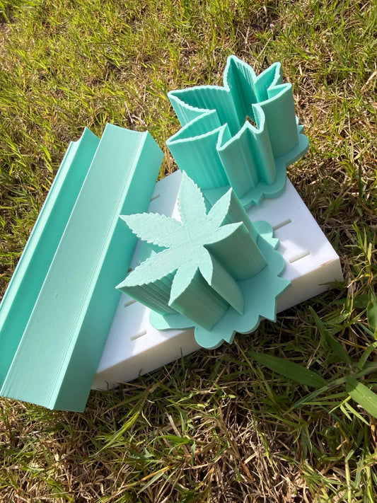 Cannabis Leaf Cake Pop Cutter | Leaf-Shaped Cookie Cutter | 3D Printed Fondant, Cookie & Clay Cutter